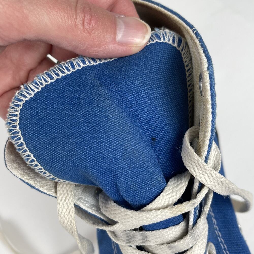 Converse Women's Sz 9 / Mens Sz 7 Blue Chuck Taylor All Star High Top Sneakers - Picture 9 of 16